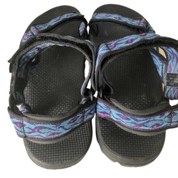 Teva Pretty Rugged Hiking/Trail Walking Sandals - Blue/Pink - 10 - Picture 4 of 8